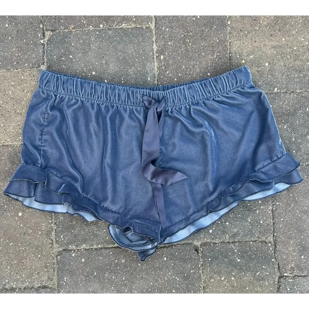 Victoria's Secret gray velour sleep shorts size M
